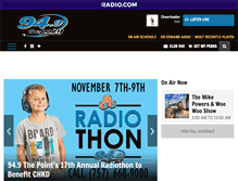 Tablet Screenshot of pointradio.com